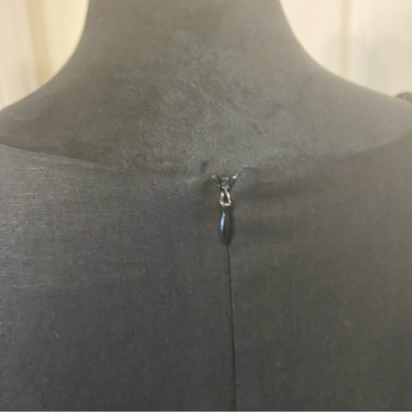 Adolfo Studio Dress Woman’s 8 Linen Mini Pencil Dress Short Sleeve Crew Neck - Picture 4 of 10